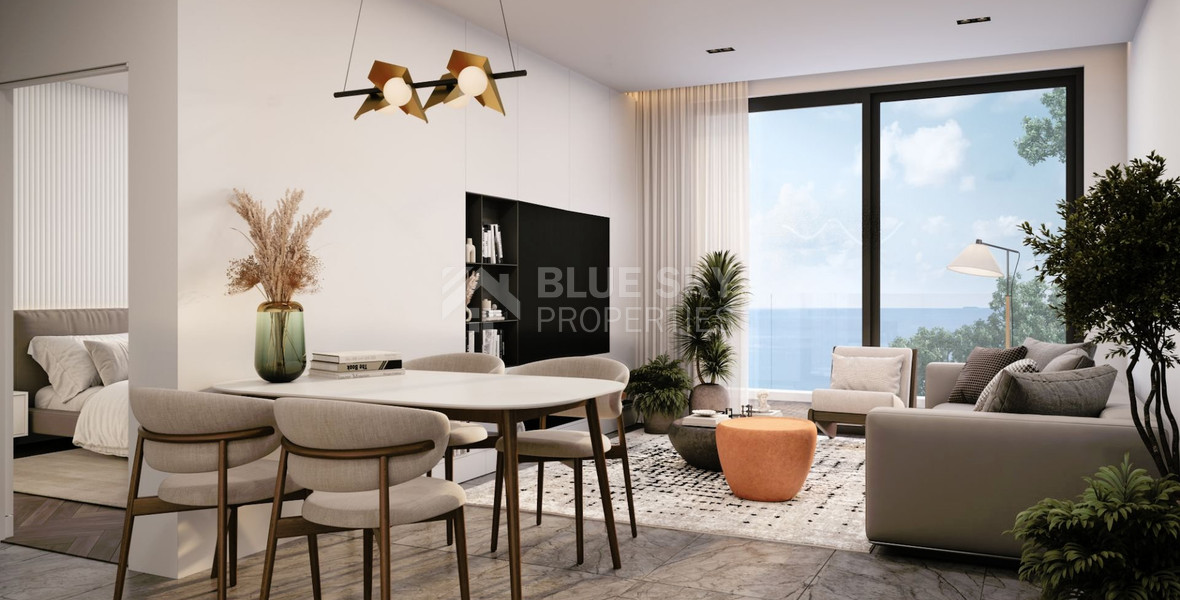 A sea view three bedroom penthouse in Geroskipou