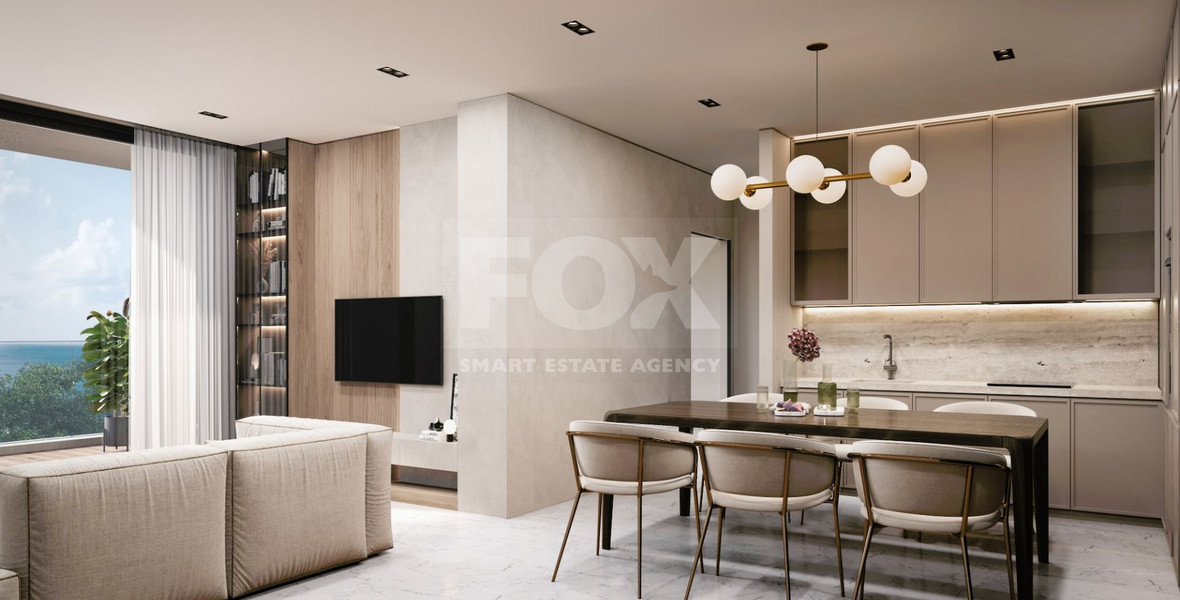 A sea view three bedroom penthouse in Geroskipou