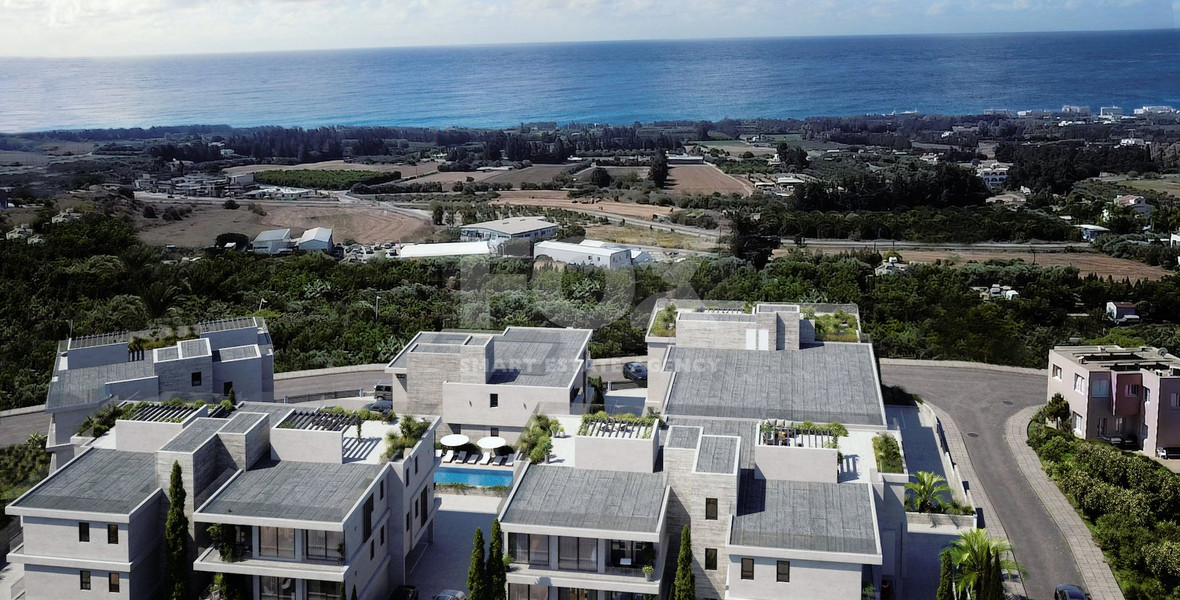 A sea view three bedroom penthouse in Geroskipou