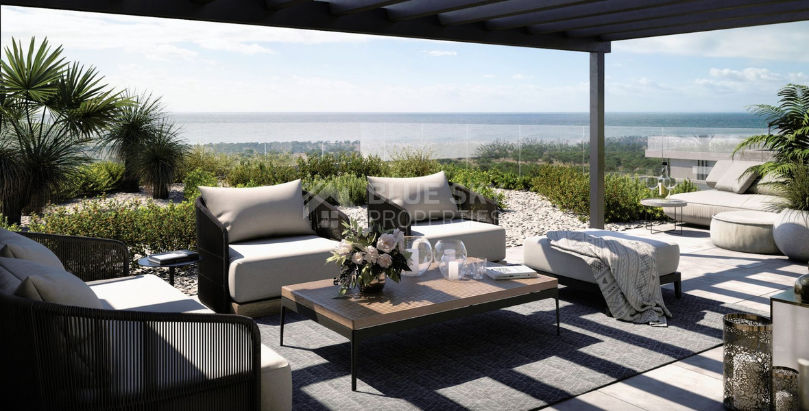 A sea view three bedroom penthouse in Geroskipou