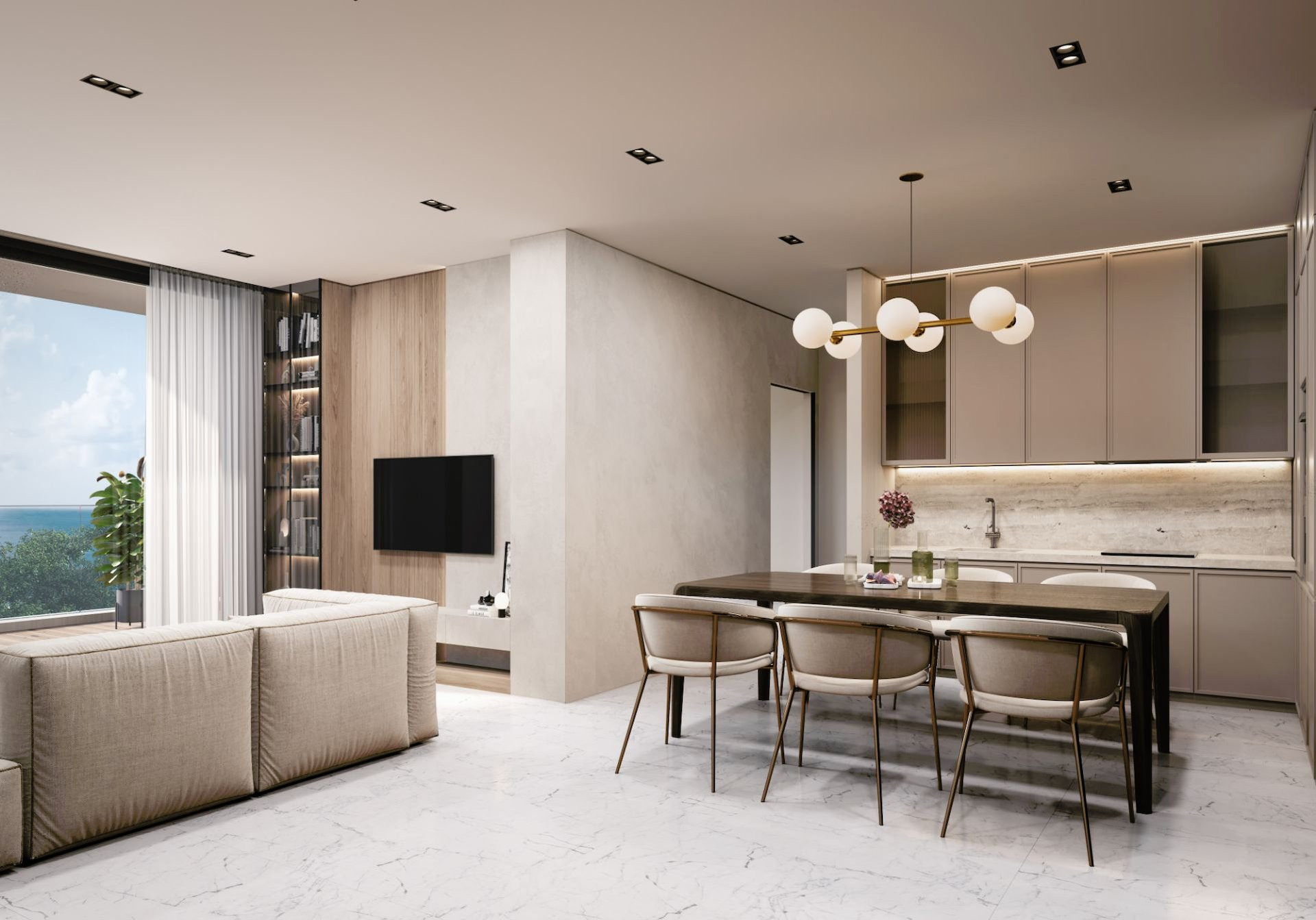 Mieszkanie 1 pokój 54 m² Yeroskipou, Cypr