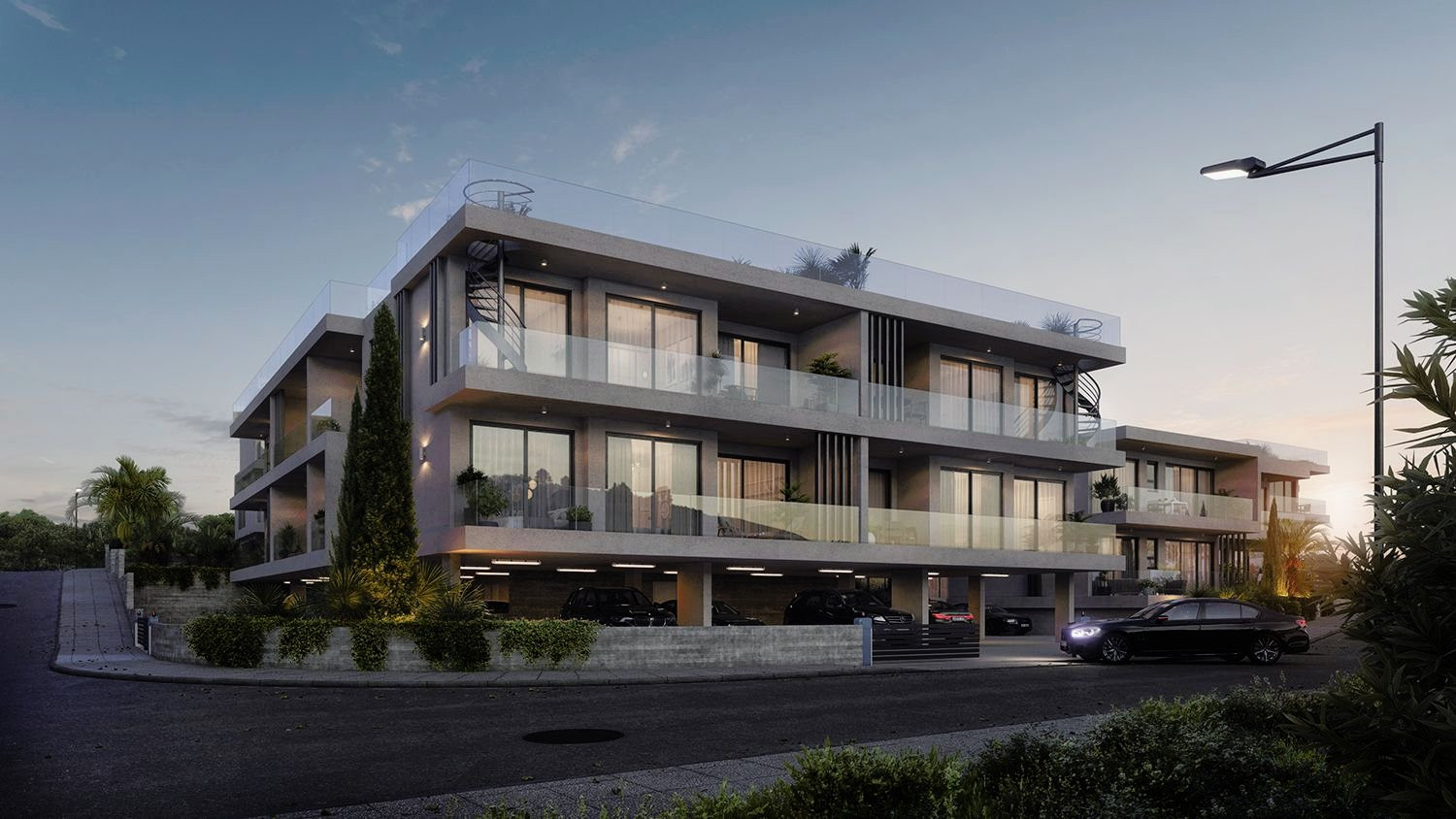 Mieszkanie 1 pokój 54 m² Yeroskipou, Cypr