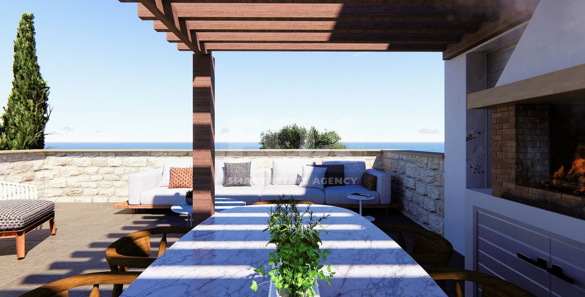 Four bedroom sea view villas in Argaka Village , Paphos