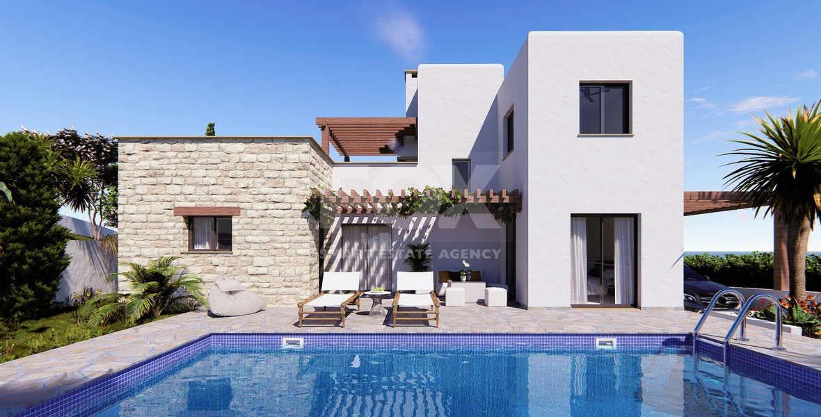 Four bedroom sea view villas in Argaka Village , Paphos