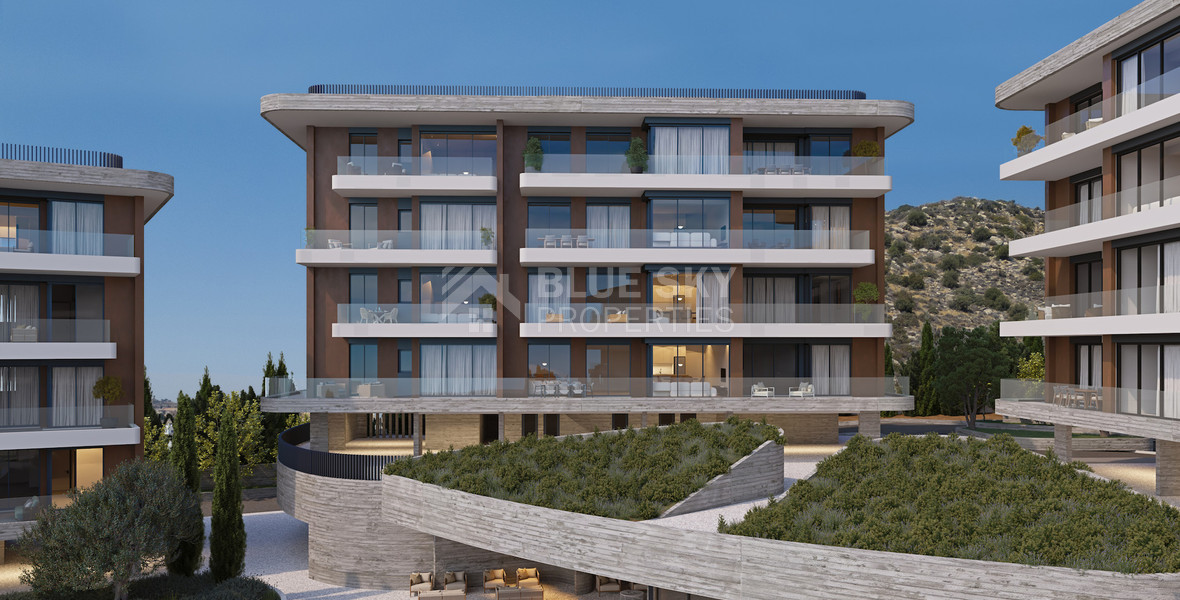 One bedroom apartment for sale with Sea and City View in Germasogeia, Limassol