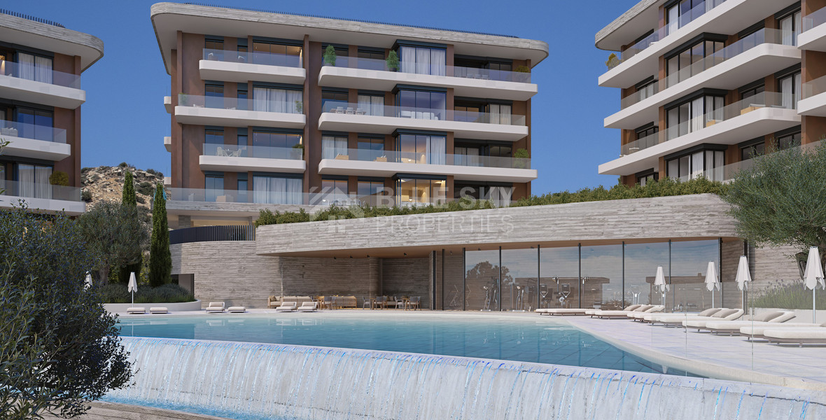 One bedroom apartment for sale with Sea and City View in Germasogeia, Limassol