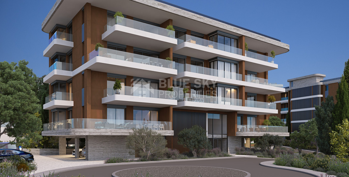 One bedroom apartment for sale with Sea and City View in Germasogeia, Limassol