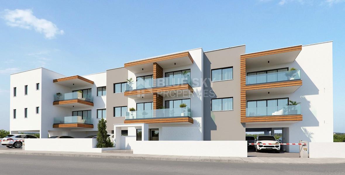 Brand New-Under Construction, Modern Design One Bedroom Apartment In Episkopi Area