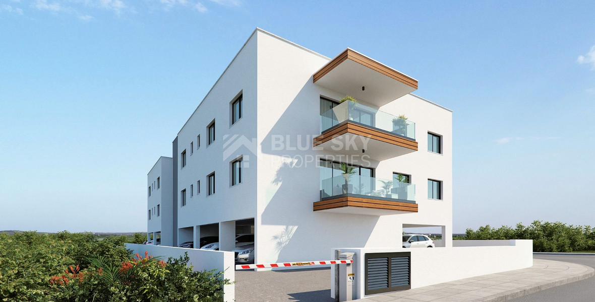 Brand New-Under Construction, Modern Design One Bedroom Apartment In Episkopi Area