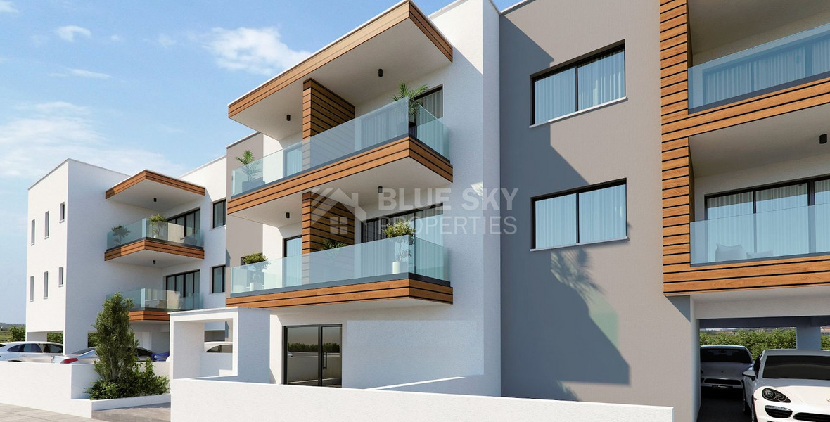 Brand New-Under Construction, Modern Design One Bedroom Apartment In Episkopi Area