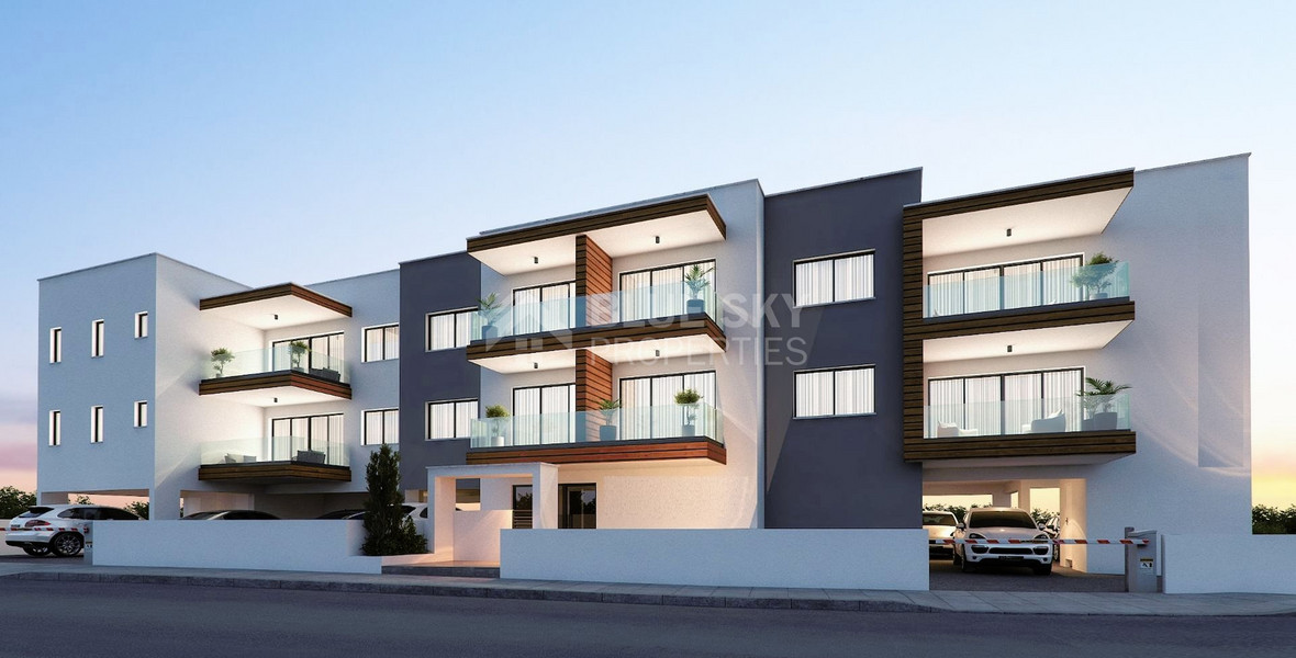 Brand New-Under Construction, Modern Design One Bedroom Apartment In Episkopi Area