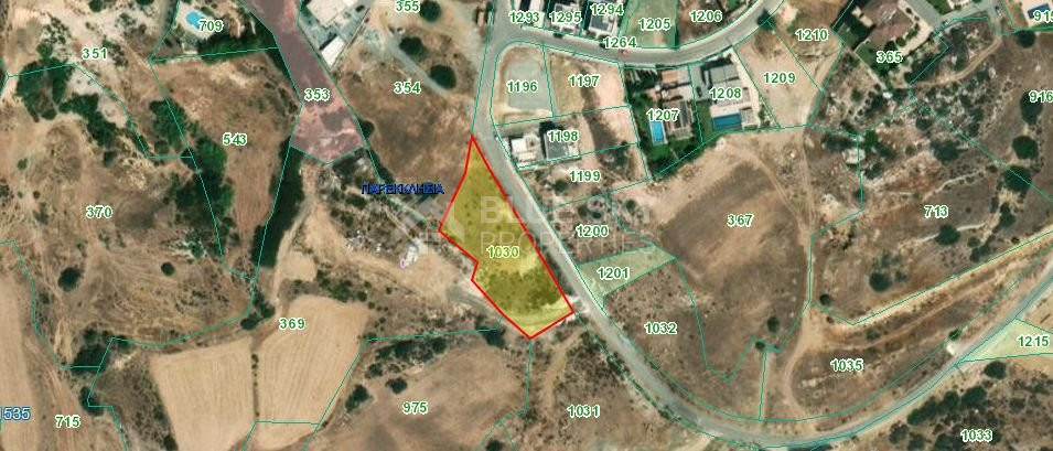 Development land for sale with building license in Parekklisia, Limassol