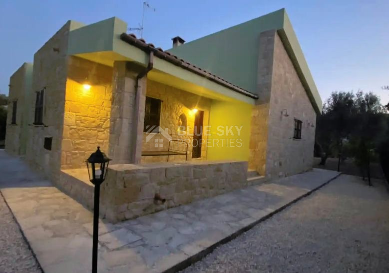 Cozy Three Bedroom Stone House in Goudi , Paphos