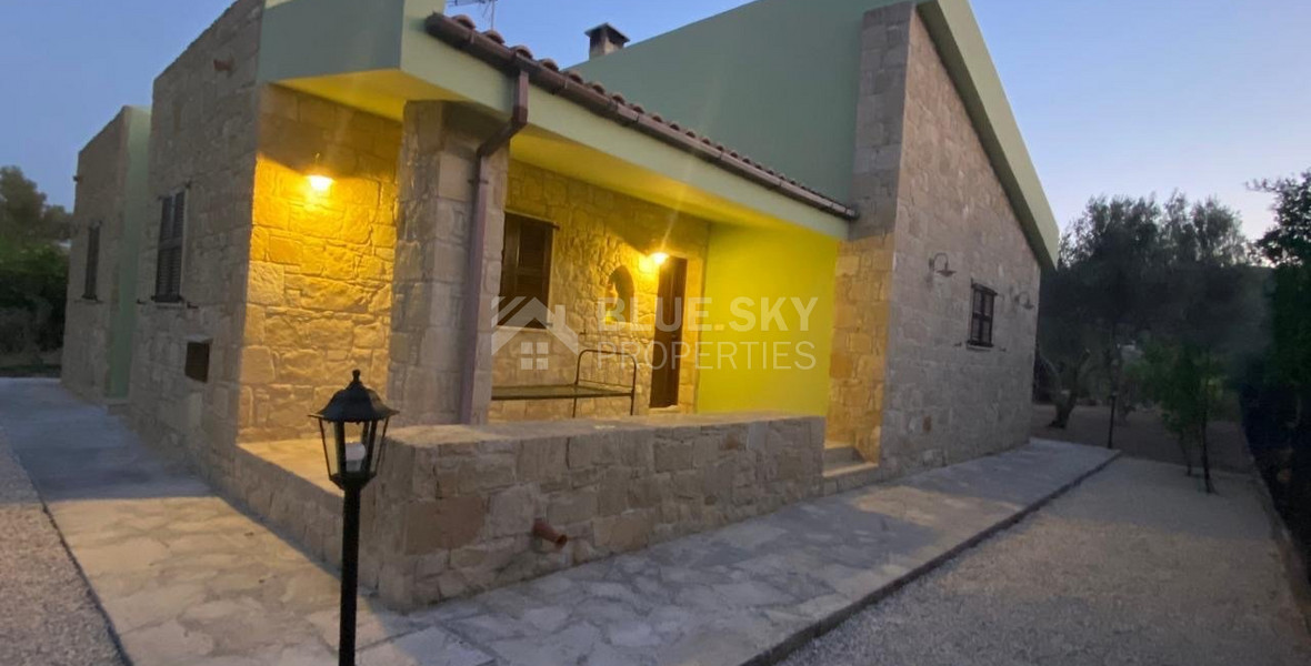 Cozy Three Bedroom Stone House in Goudi , Paphos