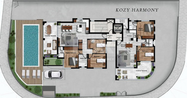Brand New-Luxurious Three Bedroom Apartment In A Complex With Common Pool And Gym