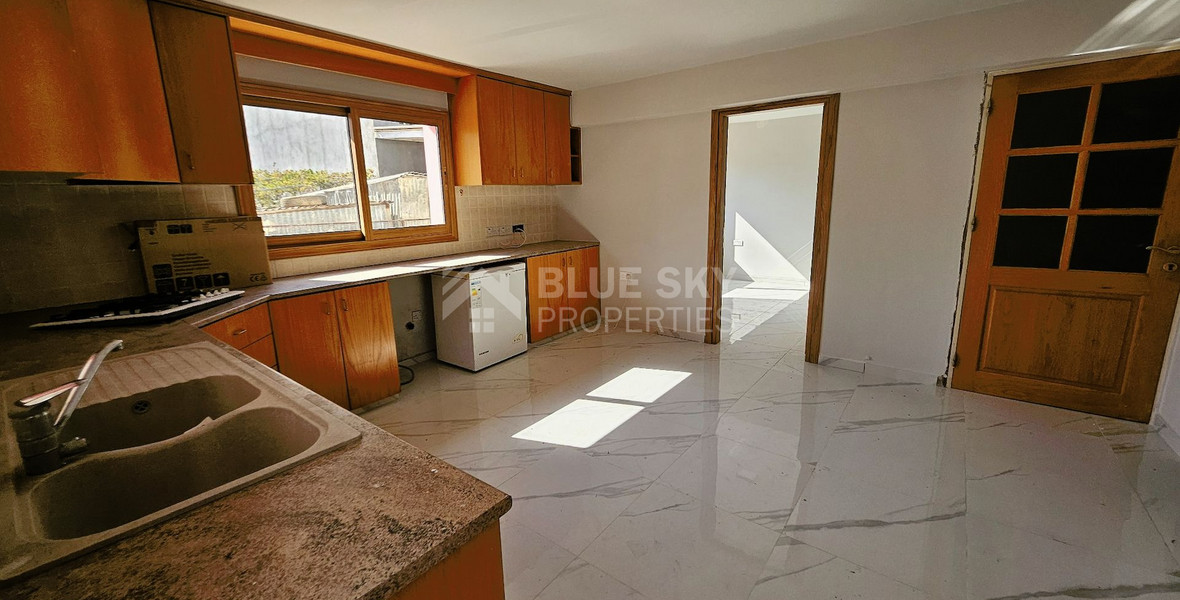 Unfurnished Small Two Bedroom Apartment With Electric Appliances In Kato Polemidia