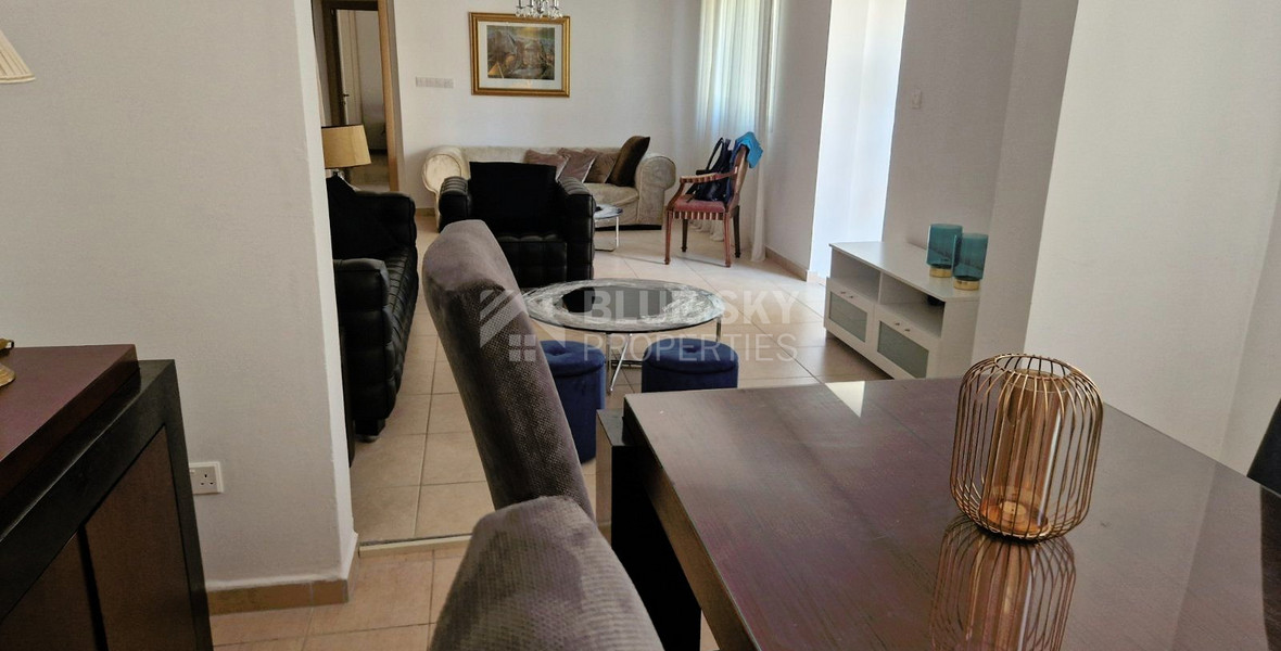 Two-bedroom ground floor apartment with a garden in Potamos Germasogias