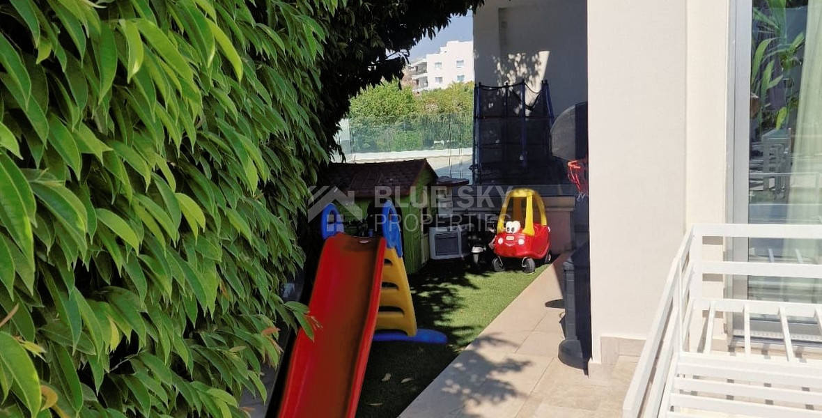 Luxurious five bedroom detached house with garden and swimming pool for sale in Agios athanasios