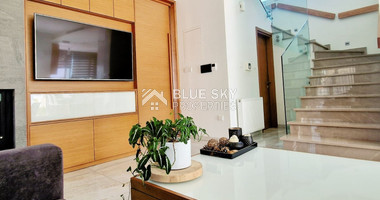 Luxurious five bedroom detached house with garden and swimming pool for sale in Agios athanasios