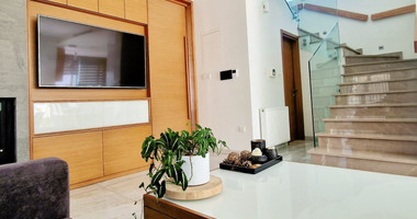 Luxurious five bedroom detached house with garden and swimming pool for sale in Agios athanasios