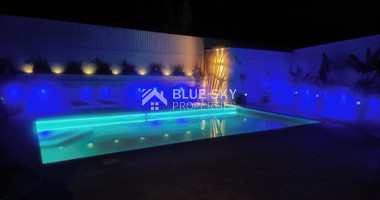 Luxurious five bedroom detached house with garden and swimming pool for sale in Agios athanasios