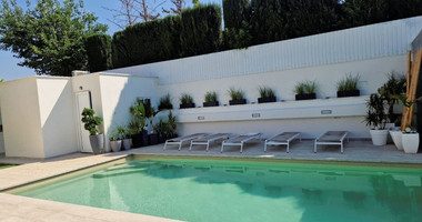 Luxurious five bedroom detached house with garden and swimming pool for sale in Agios athanasios