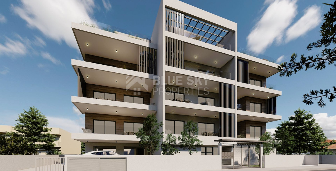 Brand New-Modern Design Two Bedroom Top Floor Apartment With Roof Garden In Zakaki