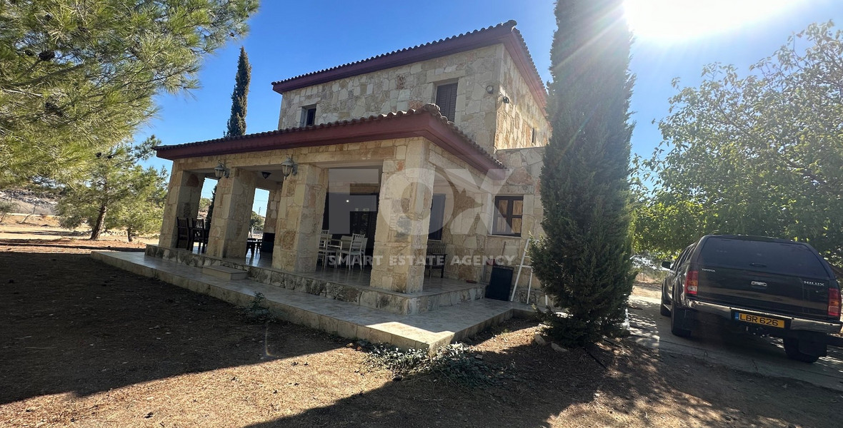 Exquisite  5 bedroom stone villa with 2 bedroom guest house  privately secluded and gated  on 13,118 sqm land in Moni.