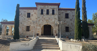 Exquisite  5 bedroom stone villa with 2 bedroom guest house  privately secluded and gated  on 13,118 sqm land in Moni.