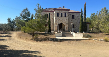 Exquisite  5 bedroom stone villa with 2 bedroom guest house  privately secluded and gated  on 13,118 sqm land in Moni.