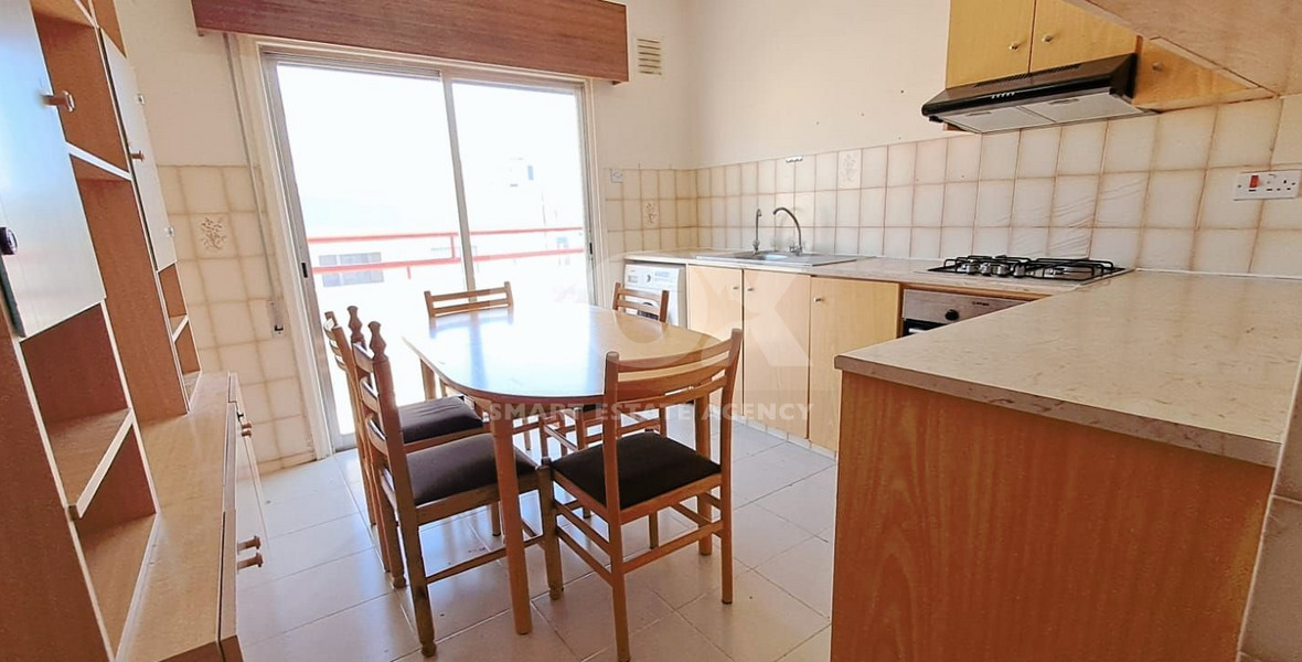 Three bedroom partially furnished apartment for rent in Neapoli, Limassol