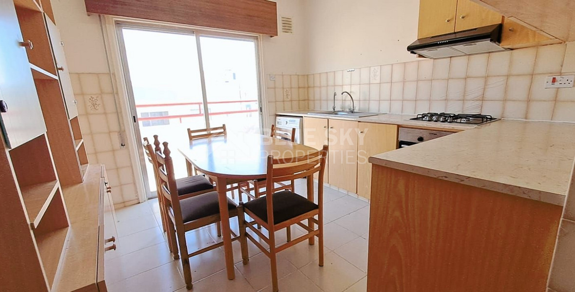 Three bedroom partially furnished apartment for rent in Neapoli, Limassol