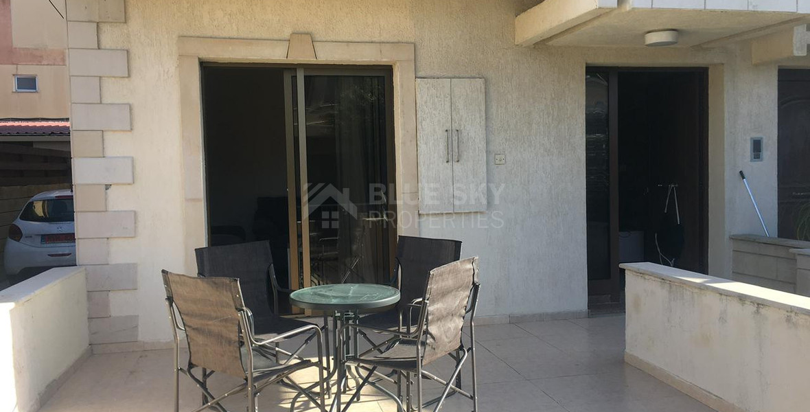 Two bedroom ground floor apartment for rent  in Kato Polemidia, Limassol