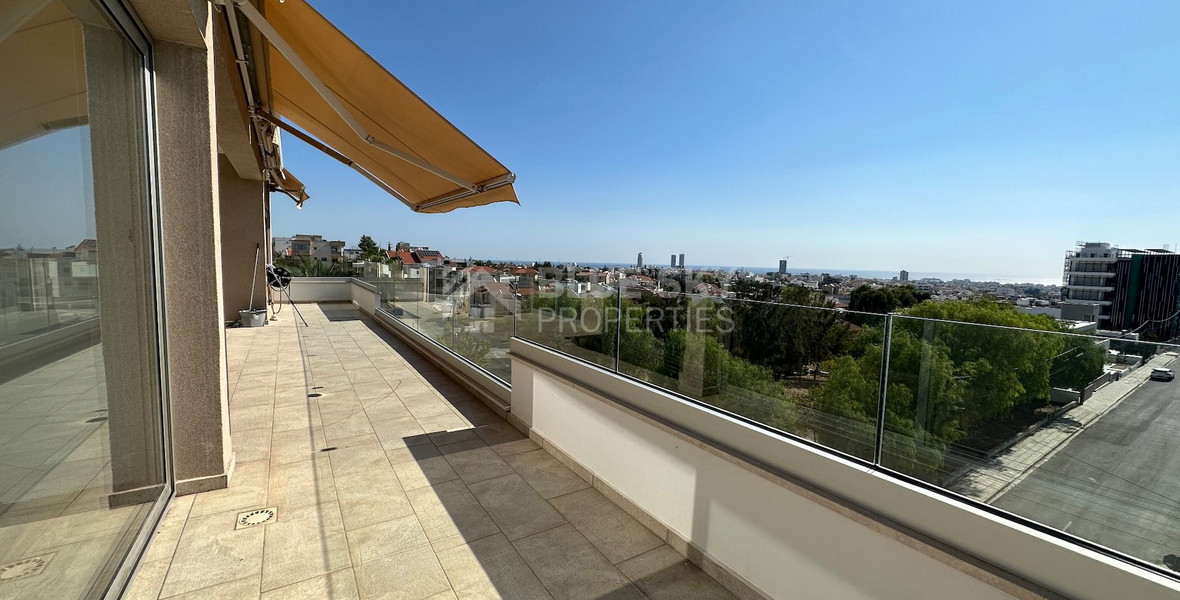 Modern Penthouse Apartment for Rent in Panthea with roof terrace and panormaic views.