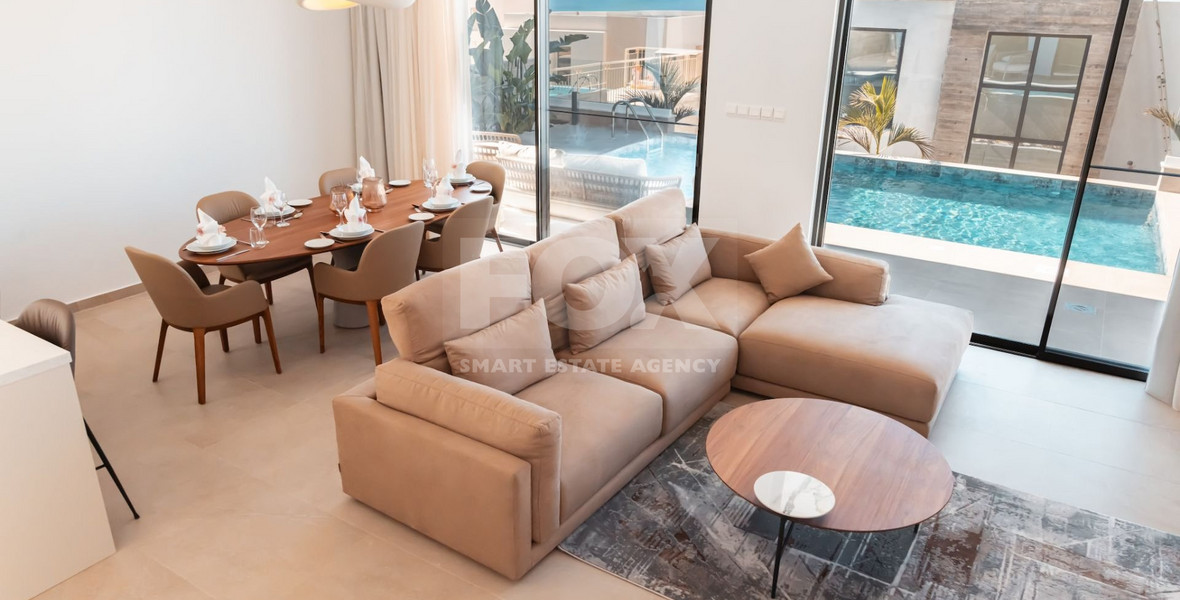 Modern Fully Furnished Detached Villa with Pool in Chlorakas- COMPLETED-