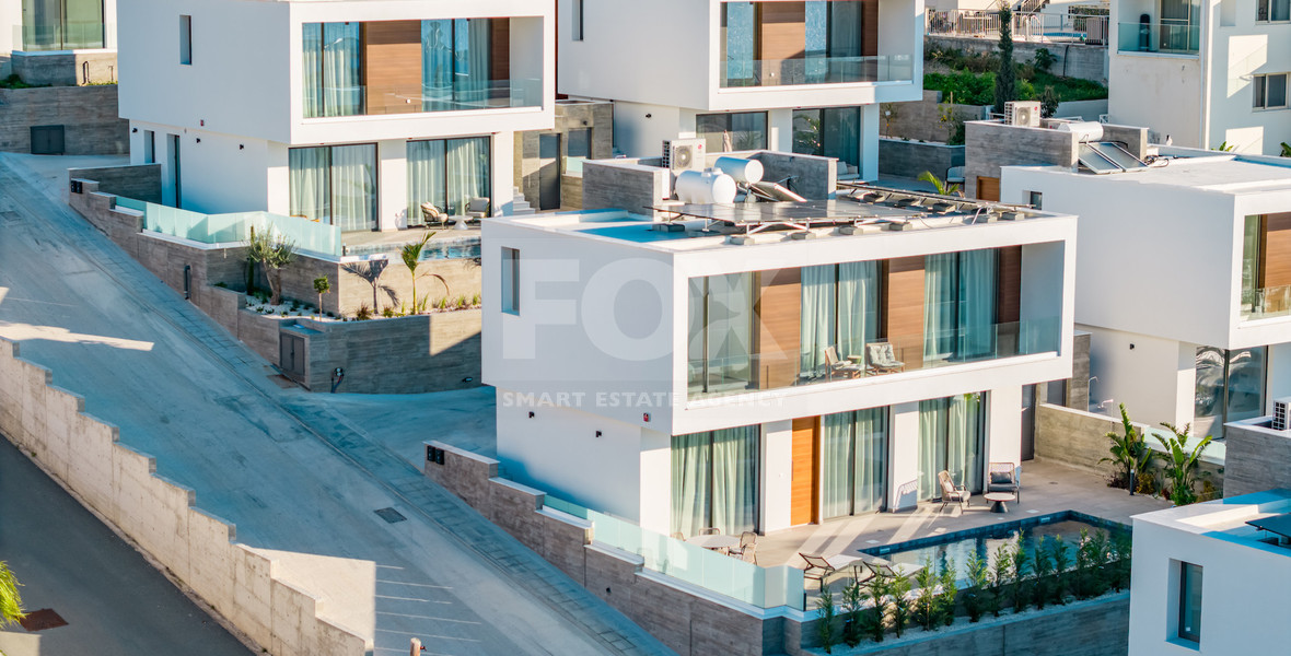 For sale , Modern Fully Furnished Detached Villa with Pool in Chlorakas- COMPLETED-