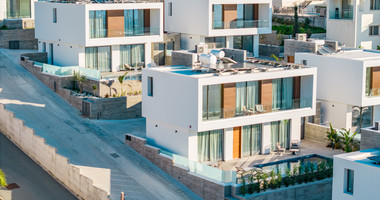 For sale , Modern Fully Furnished Detached Villa with Pool in Chlorakas- COMPLETED-