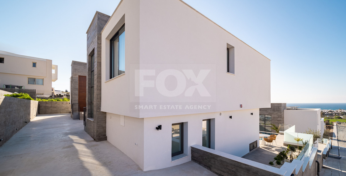 For sale , Modern Fully Furnished Detached Villa with Pool in Chlorakas- COMPLETED-