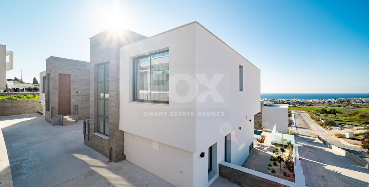 For sale , Modern Fully Furnished Detached Villa with Pool in Chlorakas- COMPLETED-