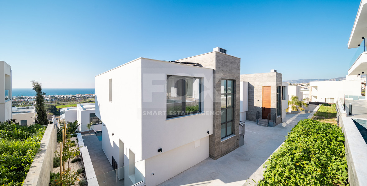 For sale , Modern Fully Furnished Detached Villa with Pool in Chlorakas- COMPLETED-
