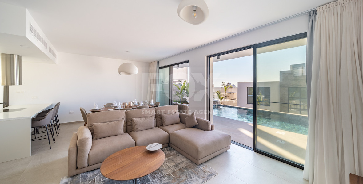 For sale , Modern Fully Furnished Detached Villa with Pool in Chlorakas- COMPLETED-