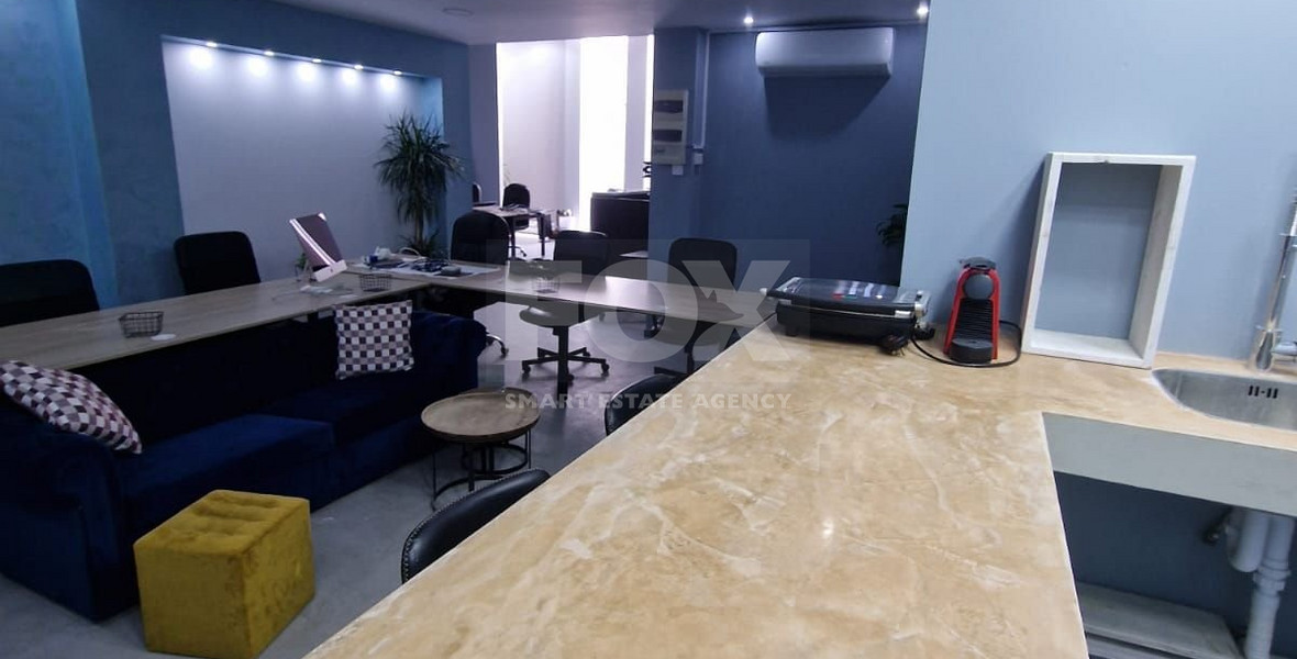 Partially Furnished Office Space Available for Rent in Limassol city center