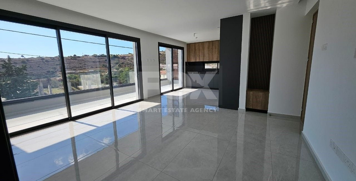 OPTIONAL FURNISHED OR UNFURNISHED 2 BEDROOM LARGE NEW APARTMENT IN AGIA FYLA OFFERING OPEN VIEWS AND TRANQUIL LOCATION.