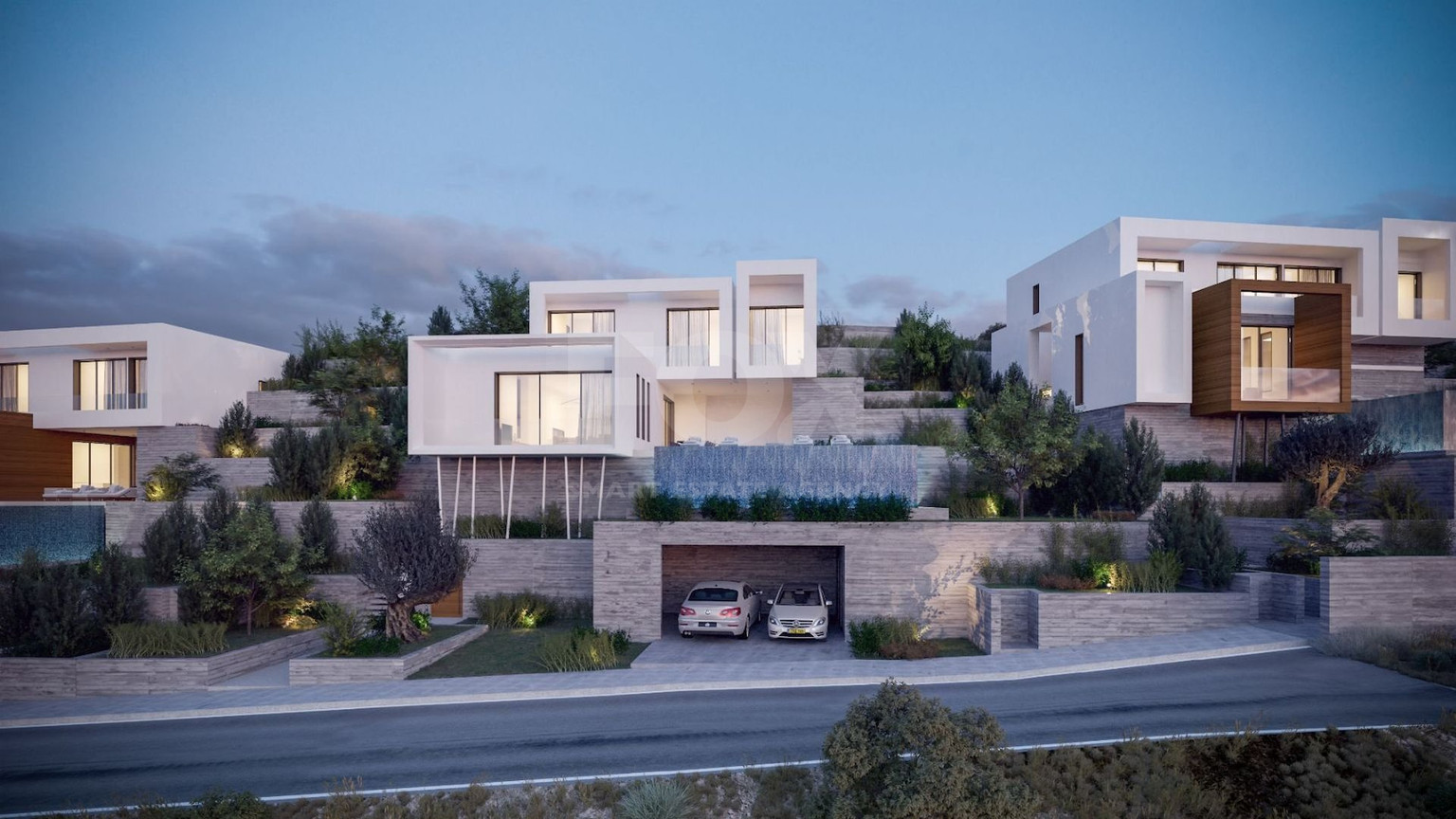 Three bedrooms luxury villas in Tsada, Paphos