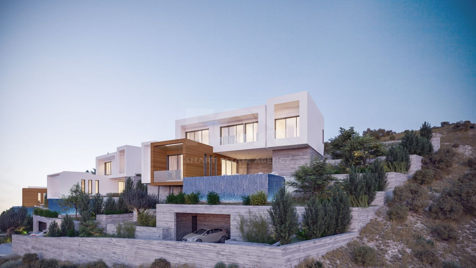 Three bedrooms luxury villas in Tsada, Paphos