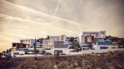 Three bedrooms luxury villas in Tsada, Paphos
