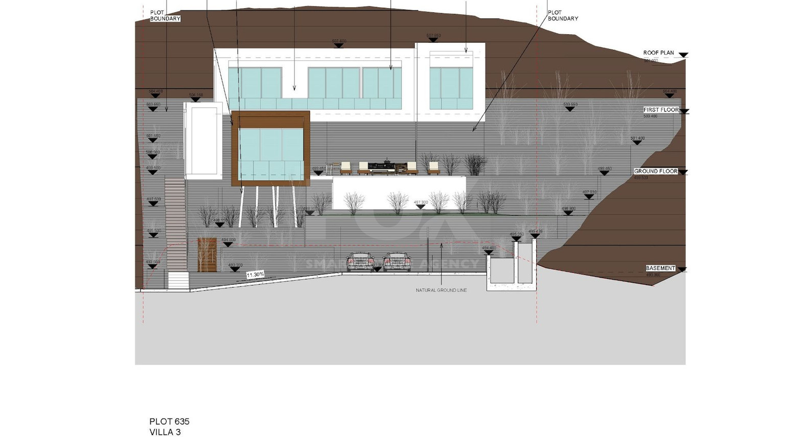 Luxury detached villa with three bedrooms in Tsada