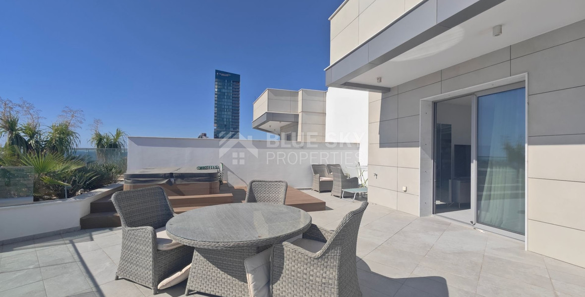 Three bedroom Penthouse for rent in Agios Tychonas tourist area, Limassol