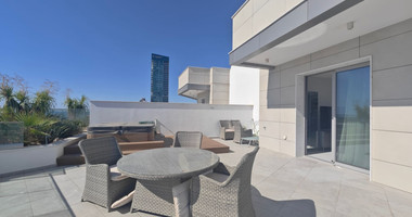Three bedroom Penthouse for rent in Agios Tychonas tourist area, Limassol