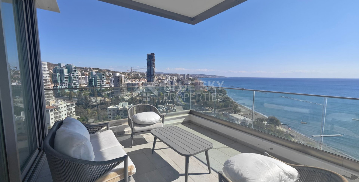 Three bedroom Penthouse for rent in Agios Tychonas tourist area, Limassol